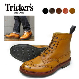 TRICKER'S カントリーブーツ tricker's m5634 STOW / DAINITE SOLE トリッカーズ 5634 ストウ ダイナイトソール ウィングチップ ブローグブーツ メンズ trickers ストウ 【返品交換不可商品です】