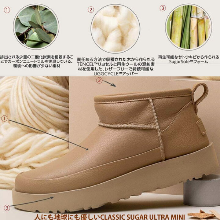 楽天市場】【 ugg 国内正規商品 】 UGG CLASSIC SUGAR ULTRA MINI アグ  
