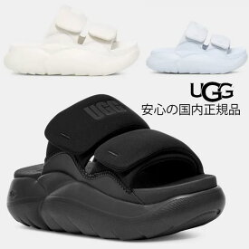 【 ugg 国内正規商品 】 UGG サンダル アグ LA アルト ステッチ ugg LA Alto Stitch 正規品 ウィメンズ サンダル 厚底 ロゴ BLACK WHITE CURRENT