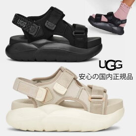 【 ugg 国内正規商品 】 UGG サンダル アグ LA アルト クロス ストラップ ugg LA Alto Cross Strap 正規品 ウィメンズ サンダル 厚底 ロゴ Black Ceramic