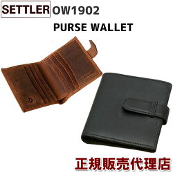 【新色ブラック登場】革のエイジングを手軽に楽しめるカジュアルでラフなセトラーのレザー♪SETTLEROW1902PURSEWALLET(BROWN/BLACK)