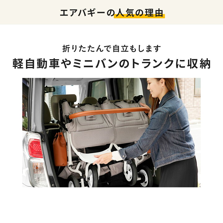 楽天市場】【公式】エアバギー ココダブルEX フロムバース 横型 双子 