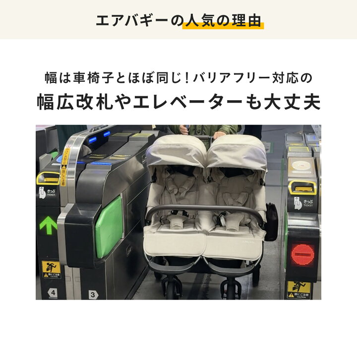 楽天市場】【公式】エアバギー ココダブルEX フロムバース 横型 双子 