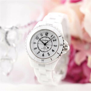 �V���l�� J12 H5699 �z���C�g�Z���~�b�N 33mm CHANEL �V�i���f�B�[�X �r���v ��������