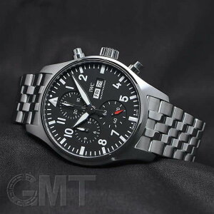 IWC �p�C���b�g�E�H�b�` �N���m�O���t 43mm IW378002 �u���b�N IWC �V�i�����Y �r���v ��������