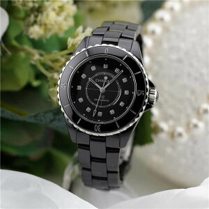 �V���l�� J12 33mm �u���b�N�Z���~�b�N �_�C�������h�C���f�b�N�X H9742 �t���i���i CHANEL �V�i���f�B�[�X �r���v ��������