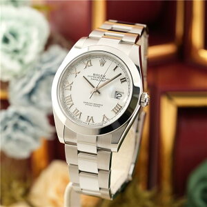 �����b�N�X �f�C�g�W���X�g41 126300 �z���C�g���[�} �I�C�X�^�[�u���X���b�g �t���i���i ROLEX �V�i�����Y �r���v ��������