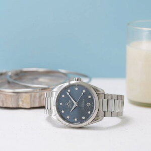 �I���K �V�[�}�X�^�[ �A�N�A�e�� 150M �R�[�A�N�V���� �}�X�^�[ �N���m���[�^�[ 38MM 220.10.38.20.53.001�@�t���i���i OMEGA �V�i���f�B�[�X �r���v ��������