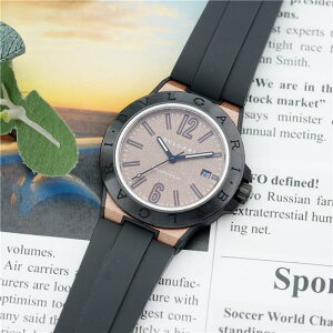 BVLGARI �u���K�� �f�B�A�S�m�}�O�l�V�E�� 41mm �u���E�����b�J�[ DG41C11SMCVD 102306 �t���i���i BVLGARI �V�i�����Y �r���v ��������