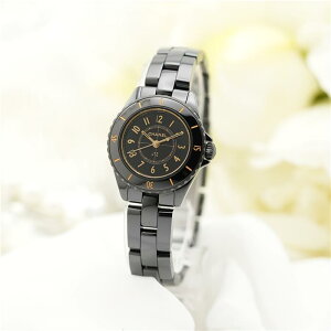 �y60�񕥂��܂ŋ���0%�z�V���l�� J12 �S�[���f�� �u���b�N 28mm H11057 �t���i���i CHANEL �V�i���f�B�[�X �r���v ��������