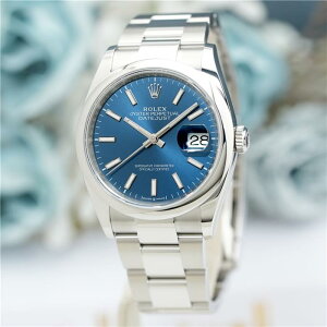 �y60�񕥂��܂ŋ���0%�z�����b�N�X �f�C�g�W���X�g 36 126200 �u���C�g�u���[ �I�C�X�^�[�u���X���b�g �t���i���i ROLEX �V�i�����Y �r���v ��������