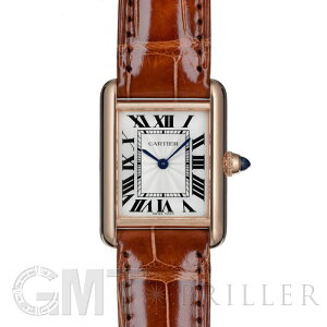 カルティエ タンク ルイ カルティエ SM シルバー PG 革 WGTA0010 CARTIER 新品レディース 腕時計 送料無料