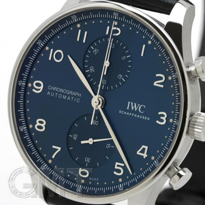 IWC ポルトギーゼ クロノグラフ IW371606 ブルー IWC 新品メンズ 腕時計 送料無料 GMT