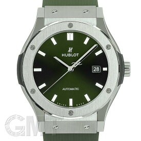 ウブロ クラシックフュージョン チタニウム 542.NX.8970.RX グリーン HUBLOT HUBLOT 新品メンズ 腕時計 送料無料