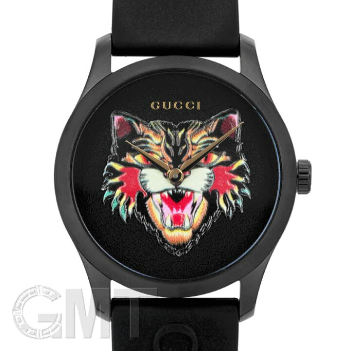 楽天市場】グッチ Gタイムレス YA1264021 アングリーキャット GUCCI 