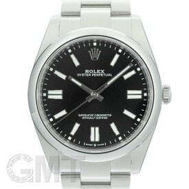 ロレックス オイスターパーペチュアル 41 124300 ブラック 保証書2021年 付属品完品 ランダムシリアル ROLEX 中古メンズ 腕時計 送料無料