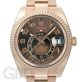 ロレックス スカイドゥエラー 326935 ブラウン アラビア 保証書2016年 付属品完品 ランダムシリアル ROLEX 中古メンズ 腕時計 送料無料