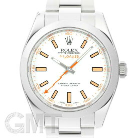 ロレックス ミルガウス 116400 ホワイト 保証書2009年 V番 付属品完品 ROLEX 中古メンズ 腕時計 送料無料