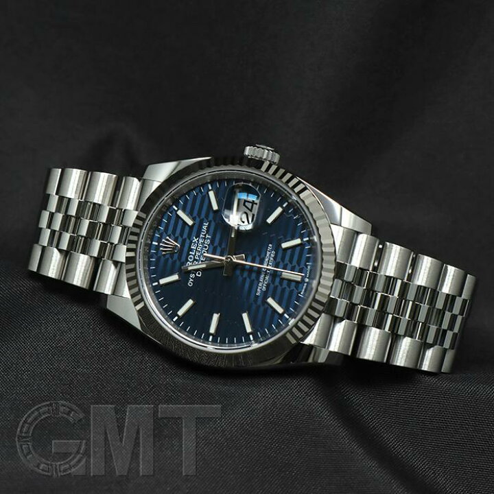 楽天市場】ロレックス デイトジャスト36 126234 フルーテッドブルー  