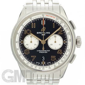 ブライトリング プレミエB01 クロノグラフ42 ノートン AB0118A21B1X2 ブレスレット仕様 付属品完品 BREITLING 中古メンズ 腕時計 送料無料