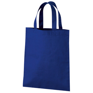 手提げ袋 新品■送料無料■ 自然素材のショッピングバッグ 70%OFF カラーコットンバッグ Ｂ５ワイド １０枚セット 紺