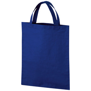 手提げ袋 自然素材のショッピングバッグ 激安本物 カラーコットンバッグ １０枚セット 紺 Ａ４ワイド テレビで話題