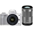 【展示品】CANON EOS Kiss M2 ダブルズームキット [ホワイト]