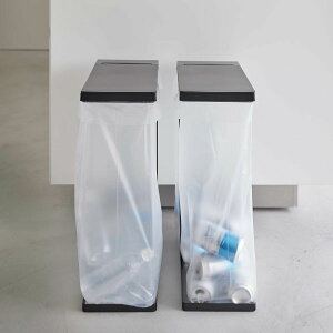 ゴミ箱 45リットル対応 おしゃれ ふた付き 缶 ビン ペットボトル キッチン ゴミ袋 スタンド ダストボックス 2個組 約幅20cm 45l対応 大容量 蓋付き 縦開き 横開き 分別 北欧 カウンター下 大きい