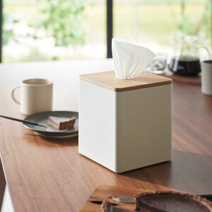 ティッシュケース 北欧 おしゃれ モダン リンシリーズ 公式 yamazaki ティッシュ入れ 新作 新商品 机 インテリア雑貨 収納ケース 正方形 スクエア 高級感 天然木製 フタ付き かわいい リビング(