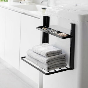 【全4種】洗濯機ラック スリム 北欧 おしゃれ タワーシリーズ yamazaki 収納ラック 衣類 タオル 洗面所 脱衣所 お風呂 壁掛け 隙間 ウォールシェルフ バスグッズ towerシリーズ 公式 1段/2段 洗濯