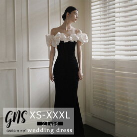 黒 キラキラ ウェディングドレス 前撮りドレス オフショルダー マーメイドドレス スパンコール 花嫁ドレス イブニングドレス ウエディング 二次会 結婚式 オーダーメイド 編み上げ 床付き オケージョンドレス お呼ばれドレス ブラック パーティードレス 韓国 ロングドレス