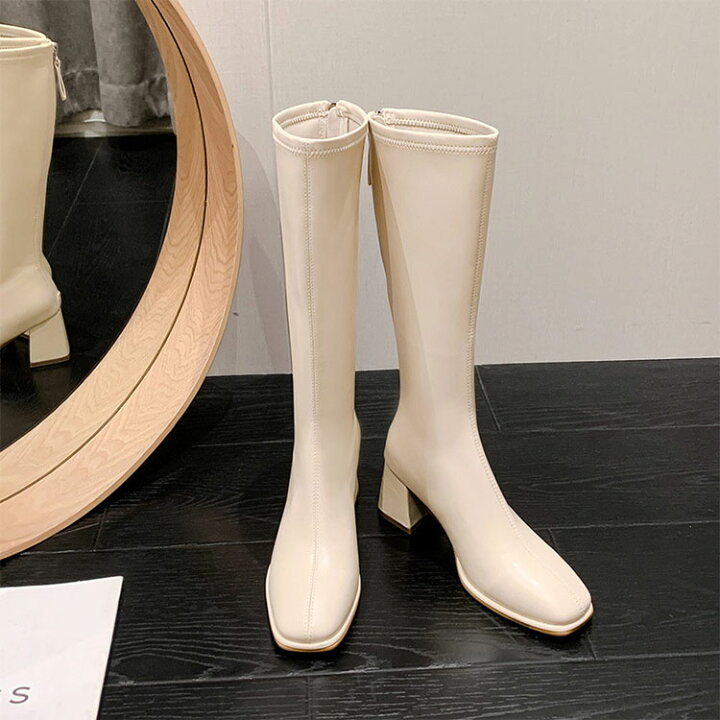 楽天市場】20.5cm-23.5cm ロングブーツ ぺたんこ 疲れない レディース 