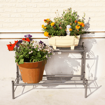 楽天市場】フラワースタンド アイアン 二段の通販