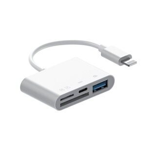 iPhone iPad SD J[h[_[ 3in1 @\ OTG ϊA_v^ lightning Type-C f[^ڍs ʐ^ rfI SD TF microSD USB [J[h J[_[ f[^] iPhone 16 15 14 13 12 11pro X XS XR 6 7 8 