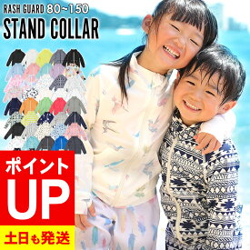 【エントリーでポイントバック】接触冷感 ラッシュガード キッズ ジップアップ フードなし UPF50+ 80〜150サイズ UVカット98％ 長袖 子供 ベビー 男の子 女の子 水着 HEAZEL 紫外線対策 日焼け対策 18H-RZ3