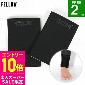 [スーパーセール価格+クーポン]アンクルベルト 2mm 2個セット 足首バンド 浸水防止 アンクルリング 防水 防寒 フットバンド ブーツリング ウェットスーツ サーフィン FELLOW 保温 メタルスキン 速乾 冬 海 フリーサイズ 20F-AR11