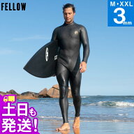 FELLOW ウェットスーツ スキンフルスーツ ALL3mm メンズ ラバー クラシック バックジップ ウエットスーツ…