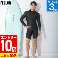 [P10倍]FELLOW ウェットスーツ ロングスプリング 3mm メンズ スキン ラバー クラシック ロンスプ バック…