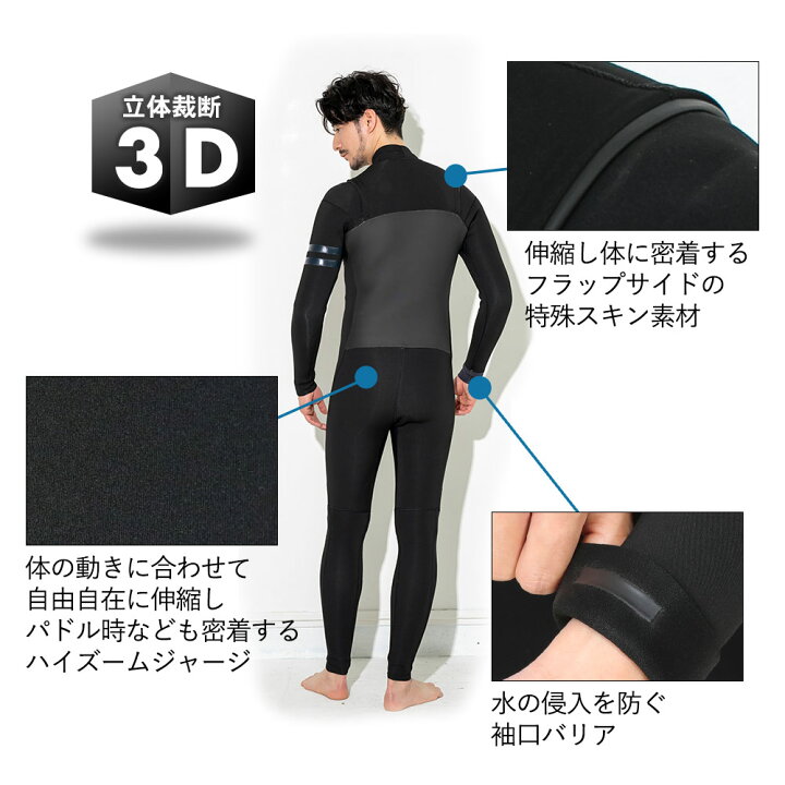 楽天市場】【20日限定！P5倍】FELLOW ウェットスーツ フルスーツ 3mm 