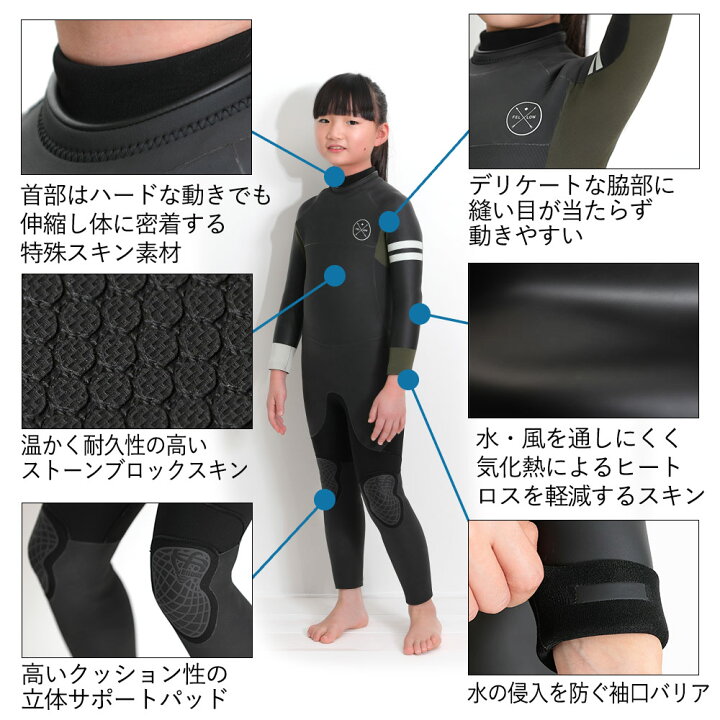 楽天市場】FELLOW セミドライ 5×3mm ウェットスーツ バックジップ  