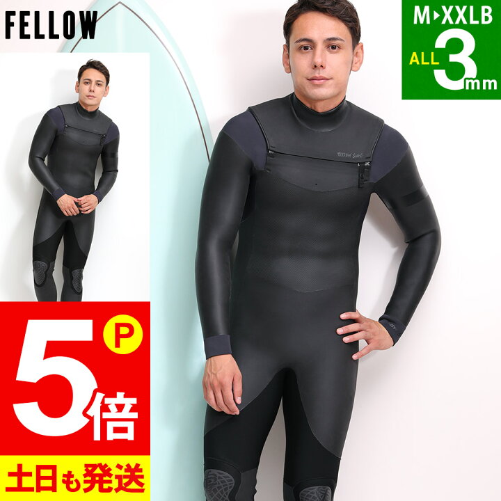 楽天市場】【ﾏﾗｿﾝ期間中!特別価格】FELLOW セミドライ ALL3mm ウェット 