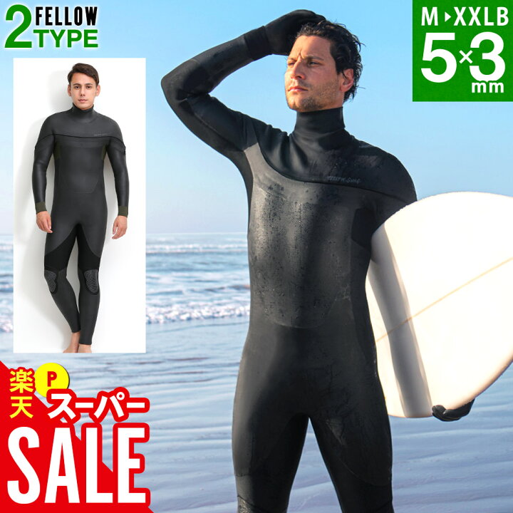 楽天市場】【開始4時間限定ｸｰﾎﾟﾝ】FELLOW セミドライ 5×3mm ウェット  