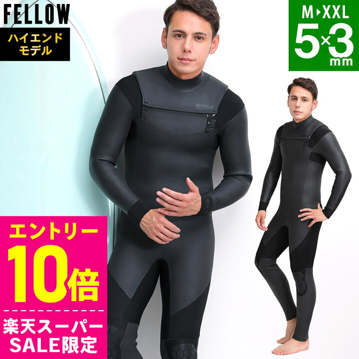 楽天市場】[ｽｰﾊﾟｰｾｰﾙ価格+ｸｰﾎﾟﾝ]FELLOW セミドライ 5×3mm ウェット 