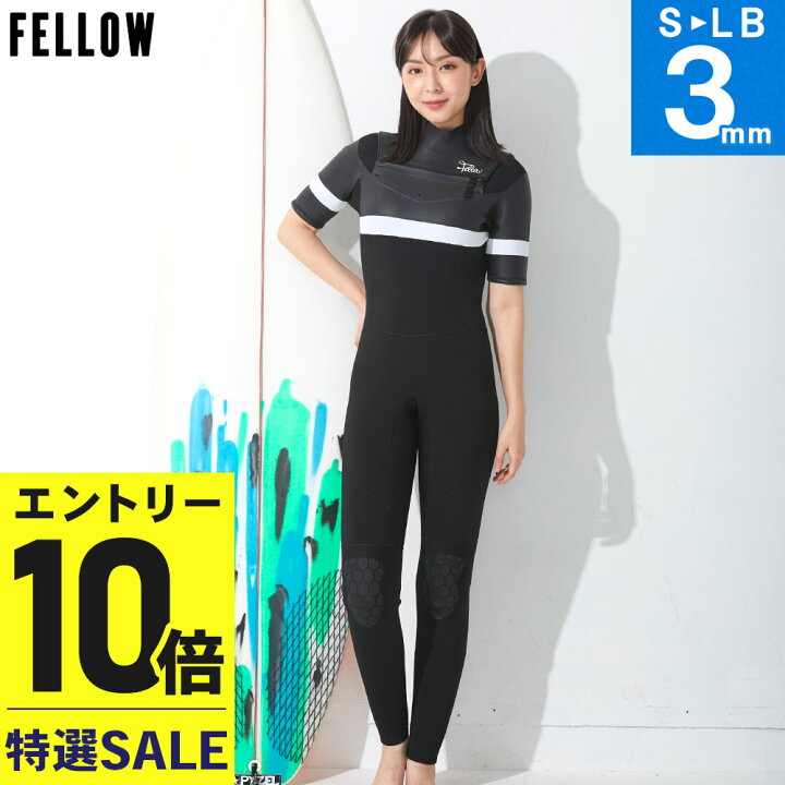楽天市場】[P10倍]【特価】FELLOW ウェットスーツ シーガル 3mm 