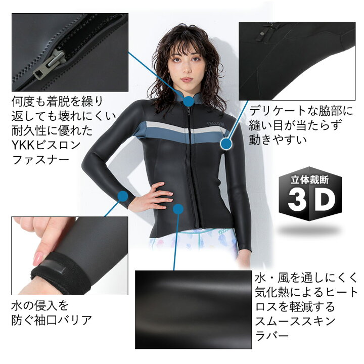 楽天市場】【ﾏﾗｿﾝ限定！P5倍】【限定感謝価格】FELLOW ウェットスーツ 