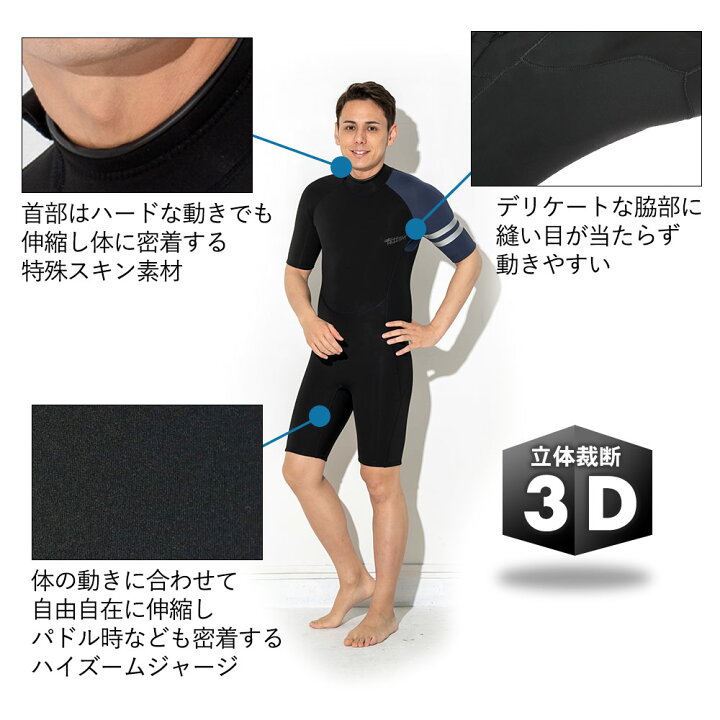 楽天市場】【クーポン配布中】FELLOW ウェットスーツ スプリング 2mm  