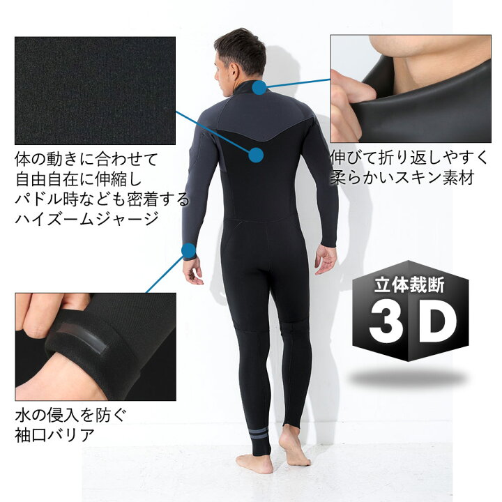楽天市場】FELLOW ウェットスーツ ロングチェストジップ フルスーツ 