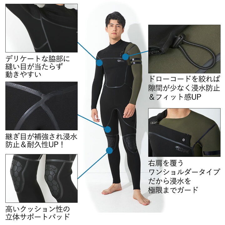 楽天市場】FELLOW ウェットスーツ フルスーツ 1.5mm メンズ ワン 
