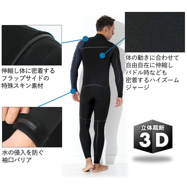 楽天市場】FELLOW ウェットスーツ フルスーツ 3mm メンズ ワン 