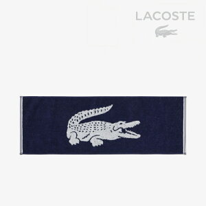 �ELACOSTE�bCrocodile Logo Jacquard Sports Towel/ ���R�X�e/���j ���S �W���J�[�h �X�|�[�c �^�I��/�l�C�r�[ #